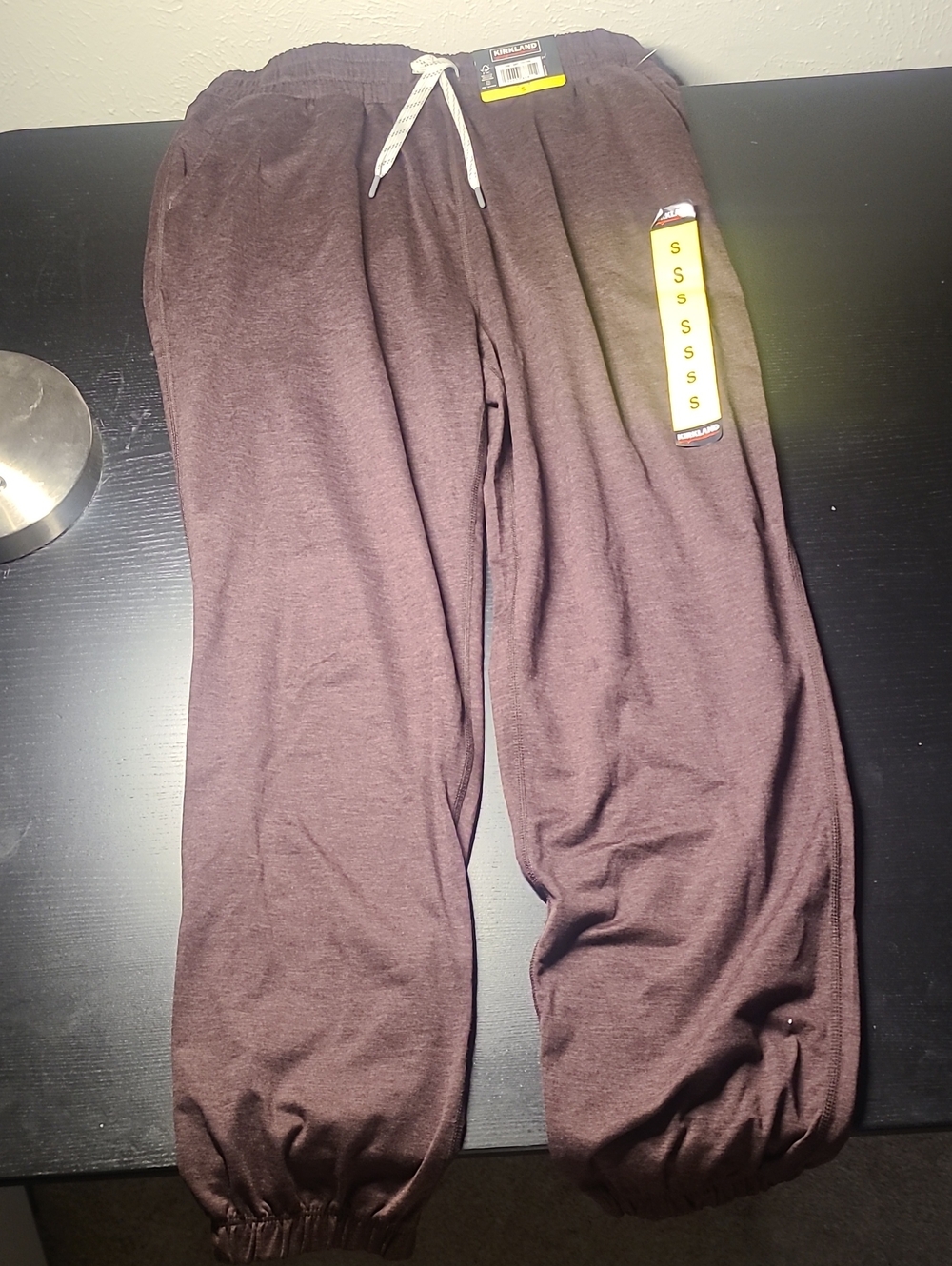 Kirkland Signature Women's Dark Brown Drawstring Joggers